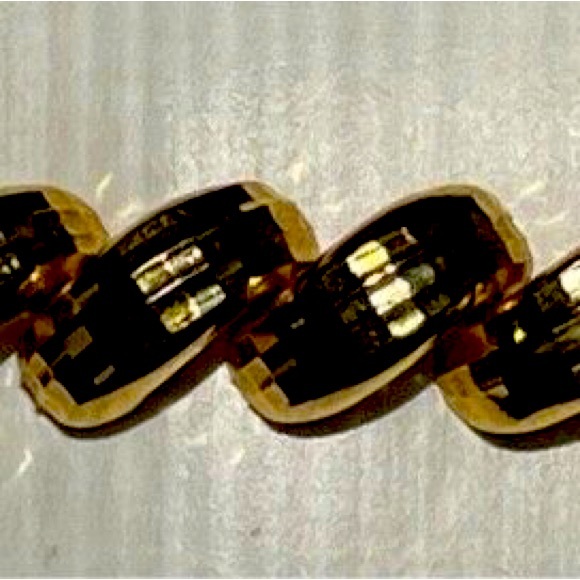 Gold Vermeil Bracelet stamped Iator Italy 925 - Picture 1 of 4